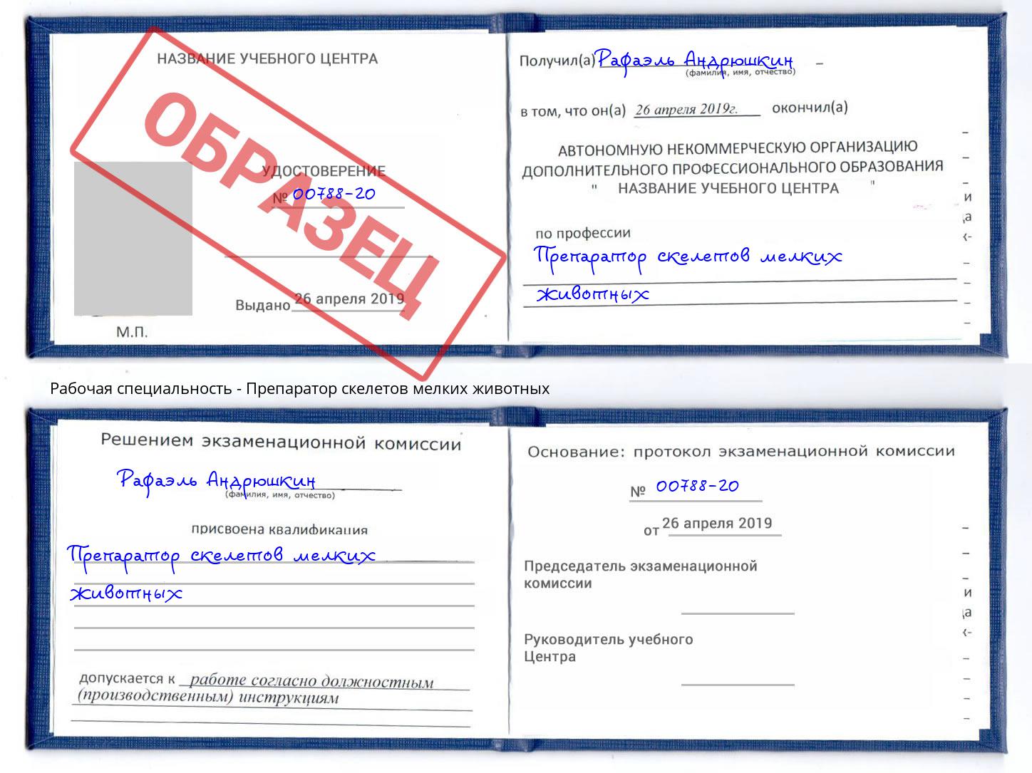Препаратор скелетов мелких животных Муравленко